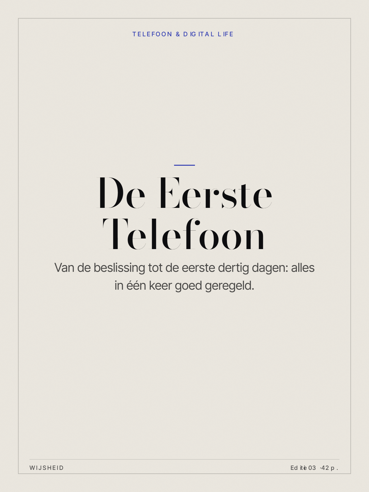 De eerste telefoon