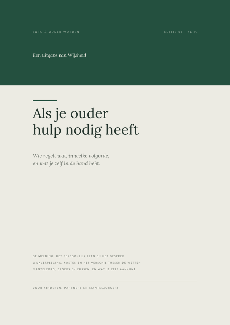 Als je ouder hulp nodig heeft