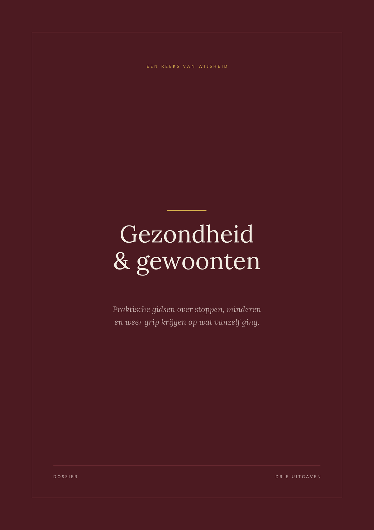 Gezondheid & Gewoonten - Complete set