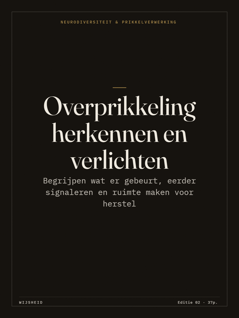 Overprikkeling herkennen en verlichten
