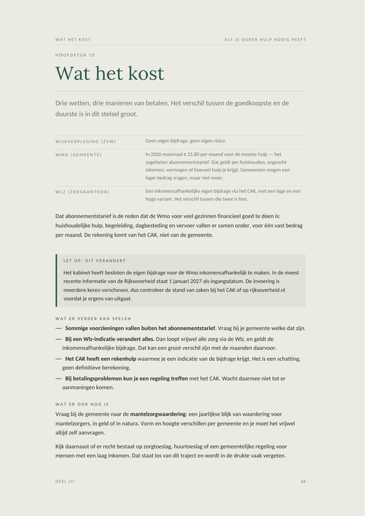 Voorbeeldpagina 3 uit Als je ouder hulp nodig heeft