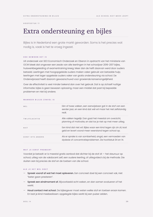 Voorbeeldpagina 2 uit Als school niet meer loopt