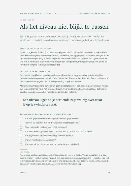 Voorbeeldpagina 3 uit De overstap naar de burgklas