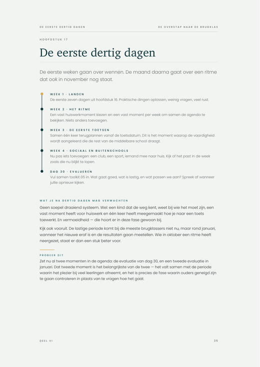 Voorbeeldpagina 4 uit De overstap naar de burgklas