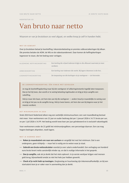 Voorbeeldpagina 3 uit Je eerste vaste baan