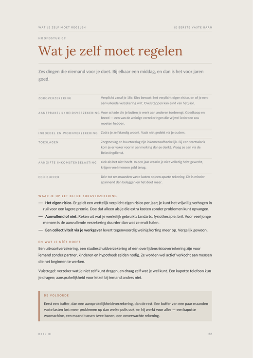 Voorbeeldpagina 2 uit Je eerste vaste baan