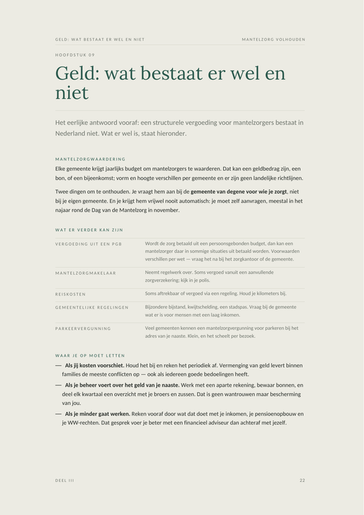 Voorbeeldpagina 4 uit Mantelzorg volhouden