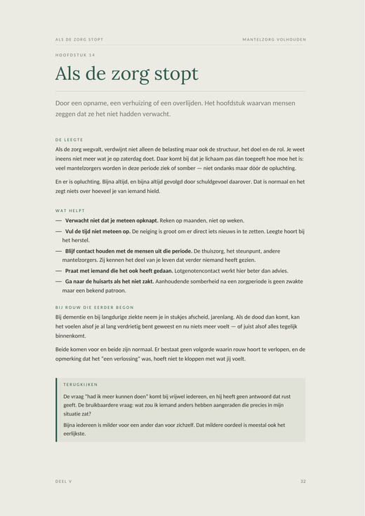 Voorbeeldpagina 3 uit Mantelzorg volhouden