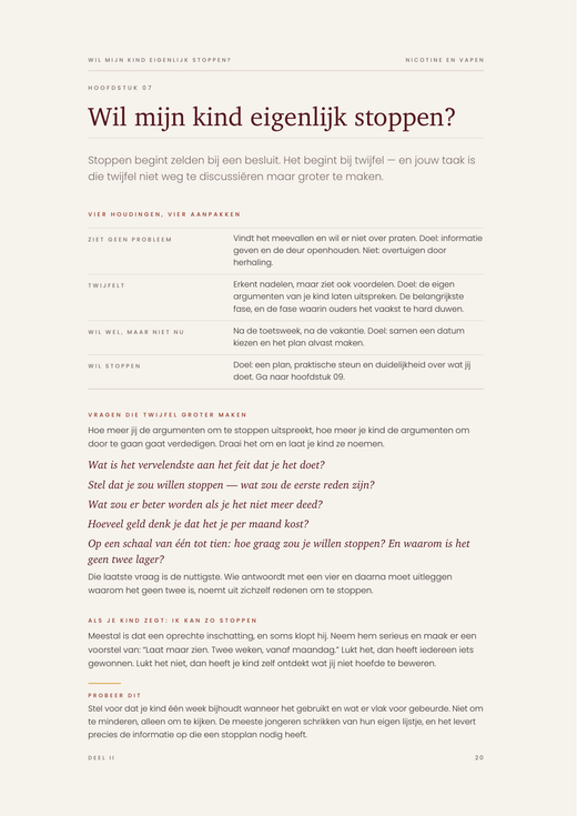 Voorbeeldpagina 2 uit Nicotine en Vapen