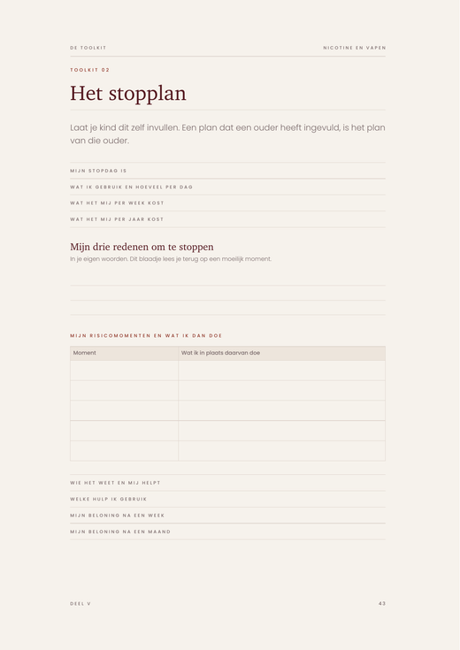 Voorbeeldpagina 3 uit Nicotine en Vapen