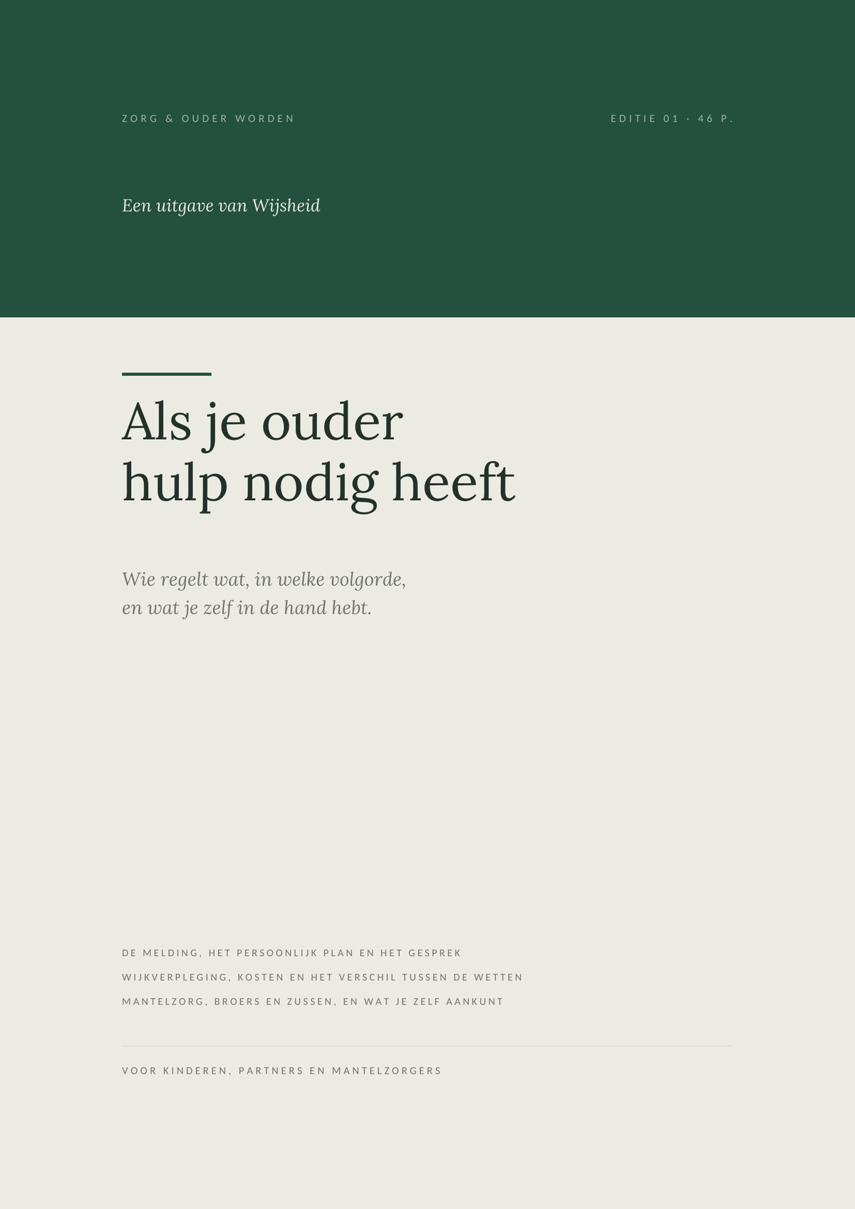 Als je ouder hulp nodig heeft