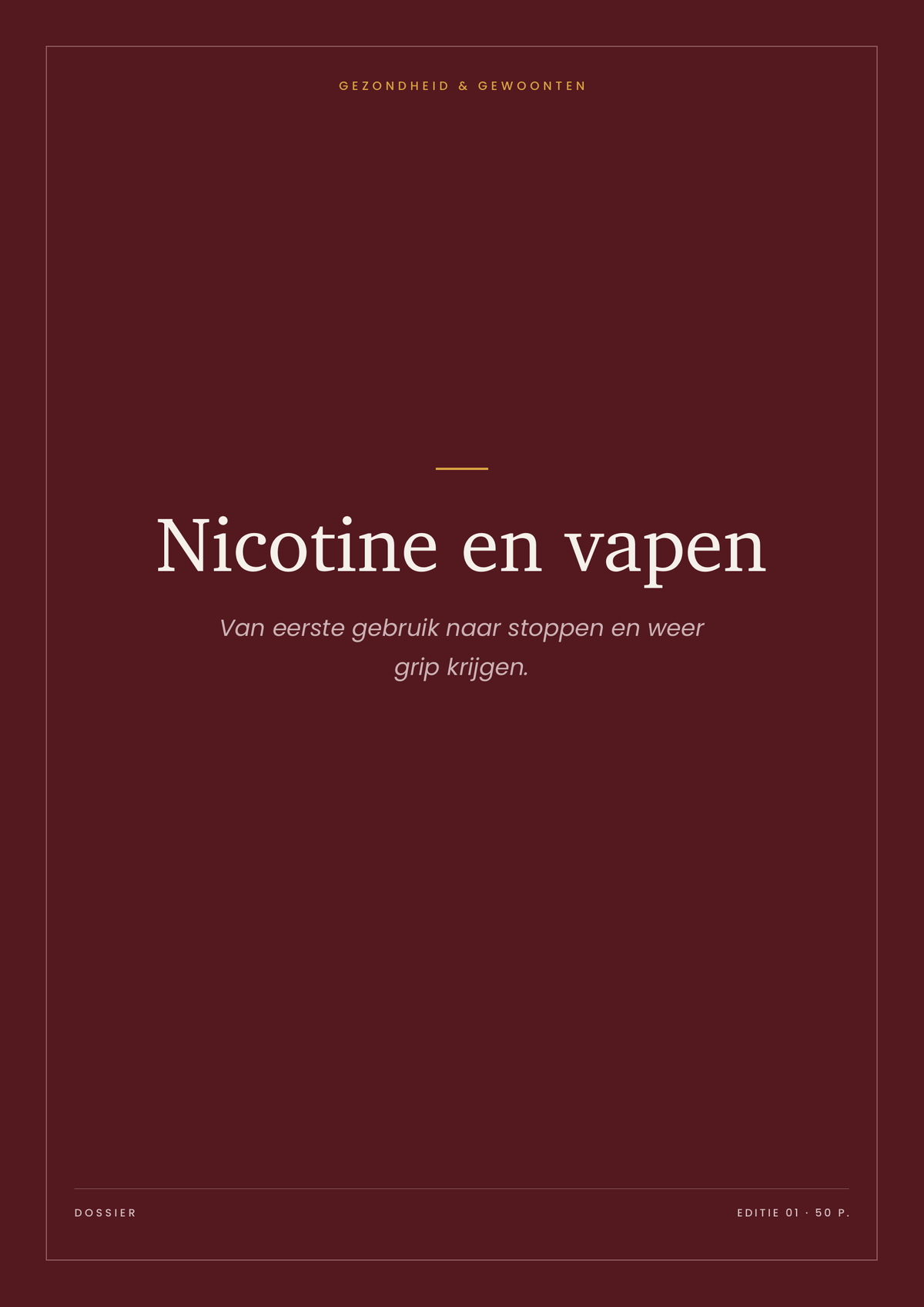 Nicotine en Vapen
