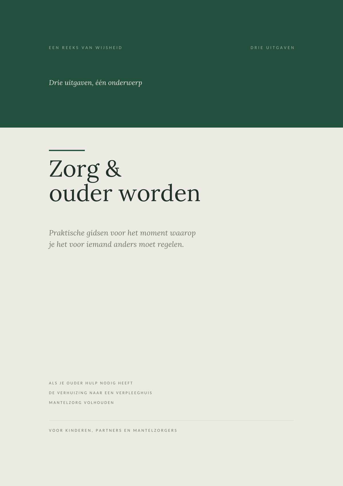 Zorg & ouder worden - complete set