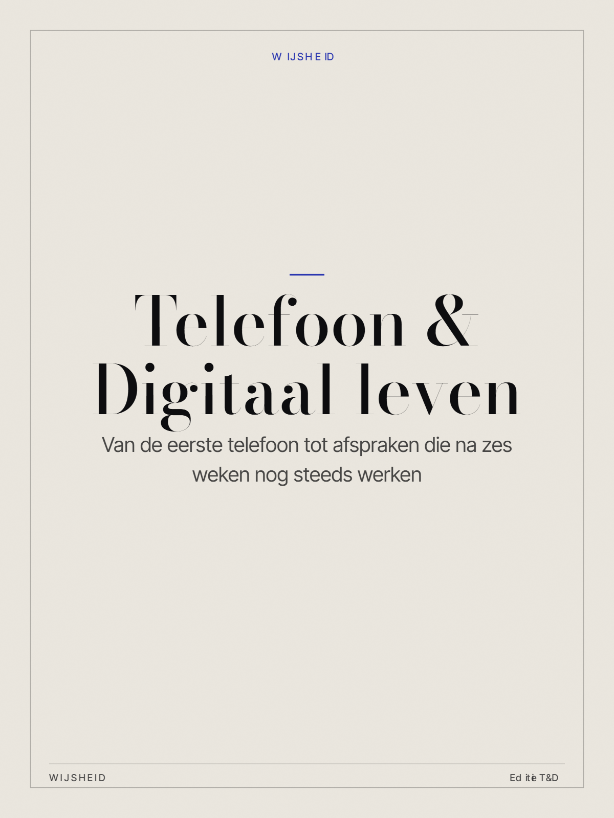 Telefoon & digitaal leven — Complete set
