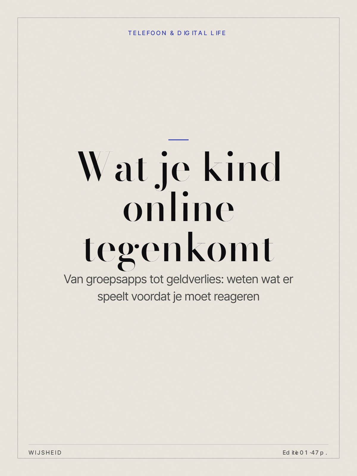 Wat je kind online tegenkomt