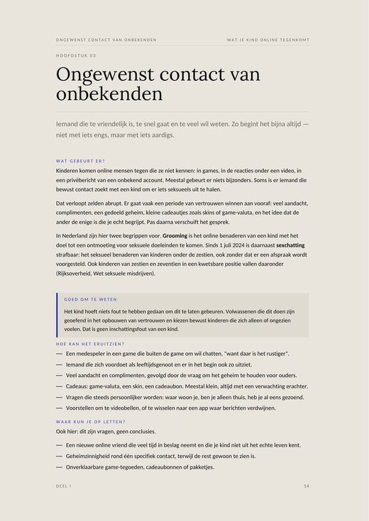 Voorbeeldpagina 1 uit Wat je kind online tegenkomt
