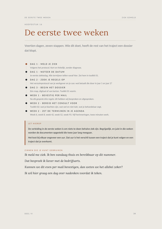 Voorbeeldpagina 3 uit Ziek gemeld: de komende twee jaar
